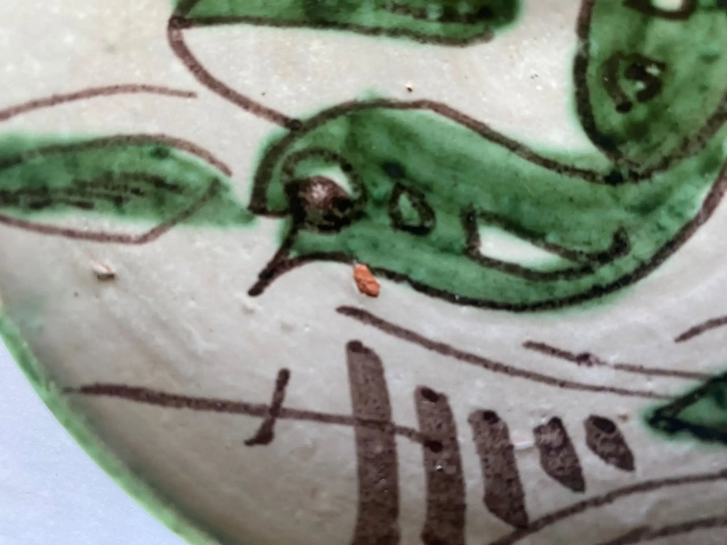 Dix-assiettes-ceramique-vintage-1950-DOMINGO-PUNTER-detail-3