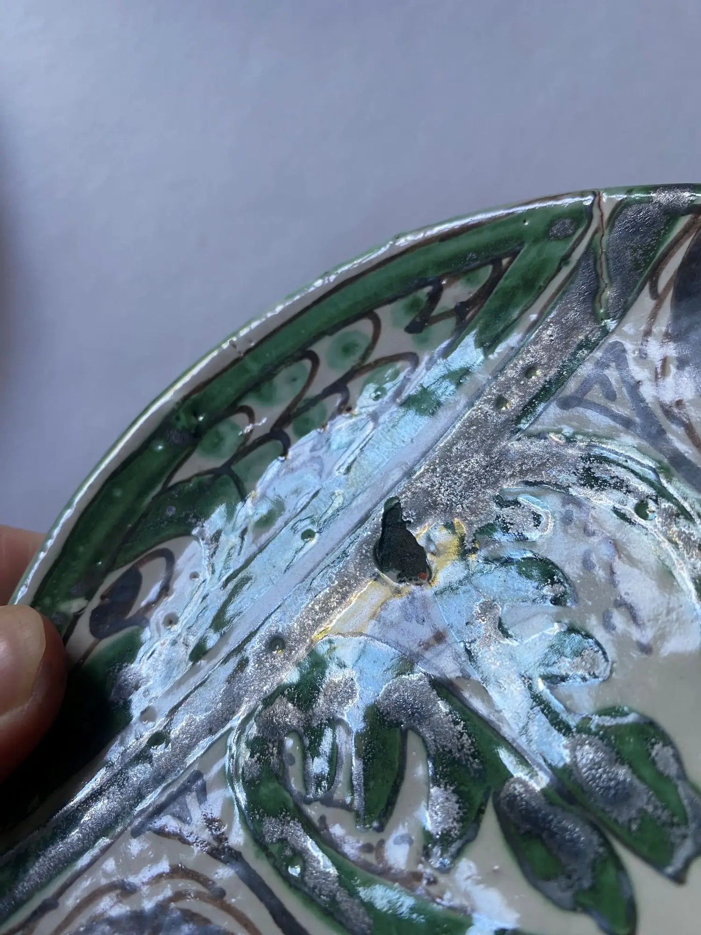 Dix-assiettes-ceramique-vintage-1950-DOMINGO-PUNTER-detail-4