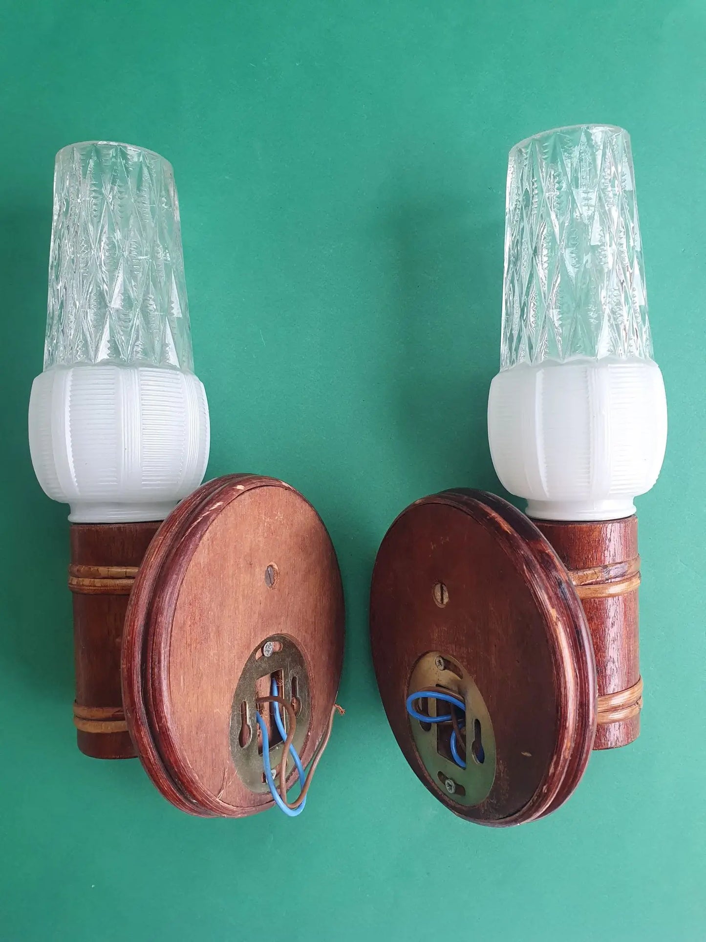 Paire-appliques-murales-bambou-rotin-vintage-cote