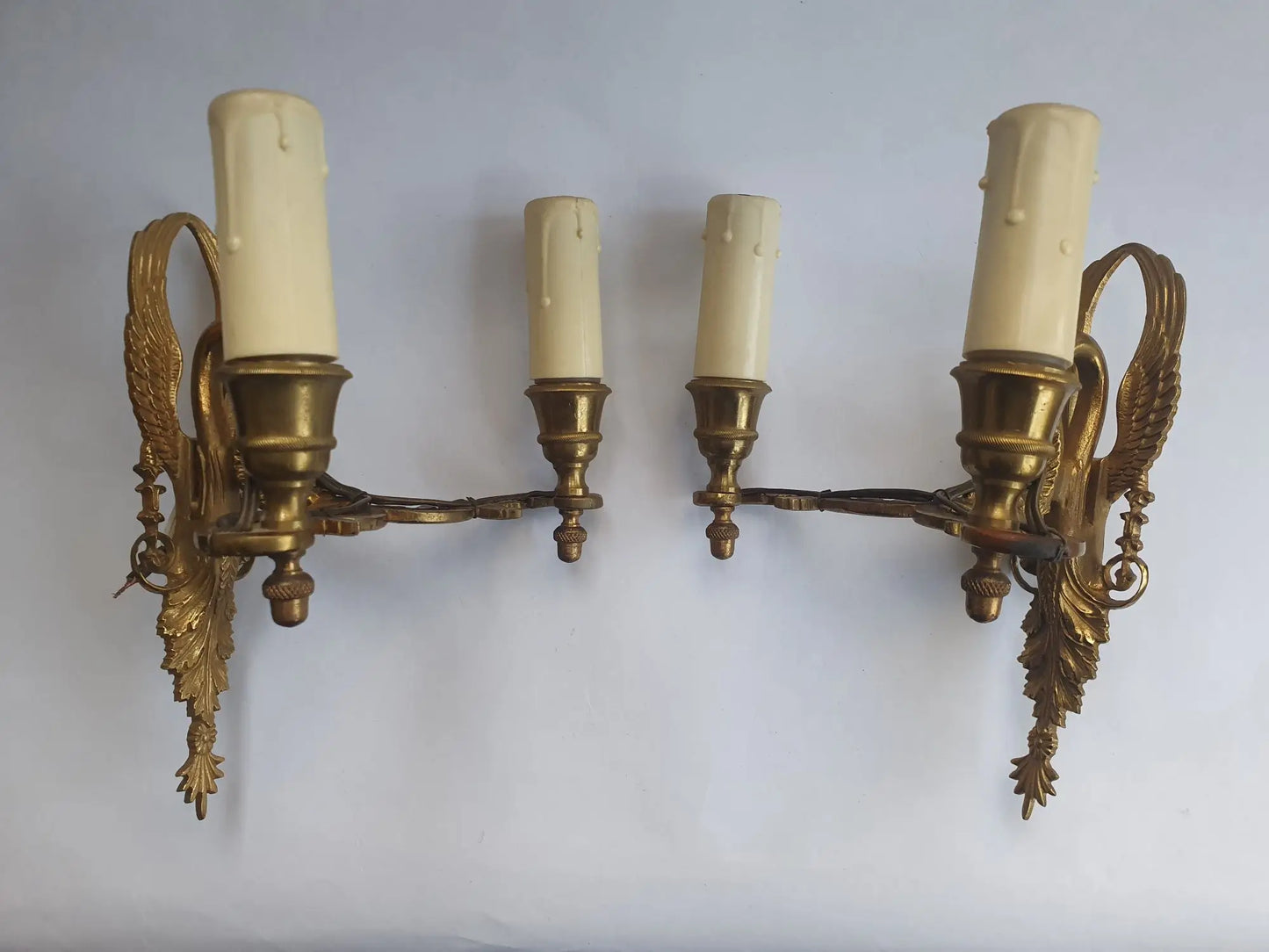 Paire-appliques-murales-bougeoirs-Empire-bronze-4