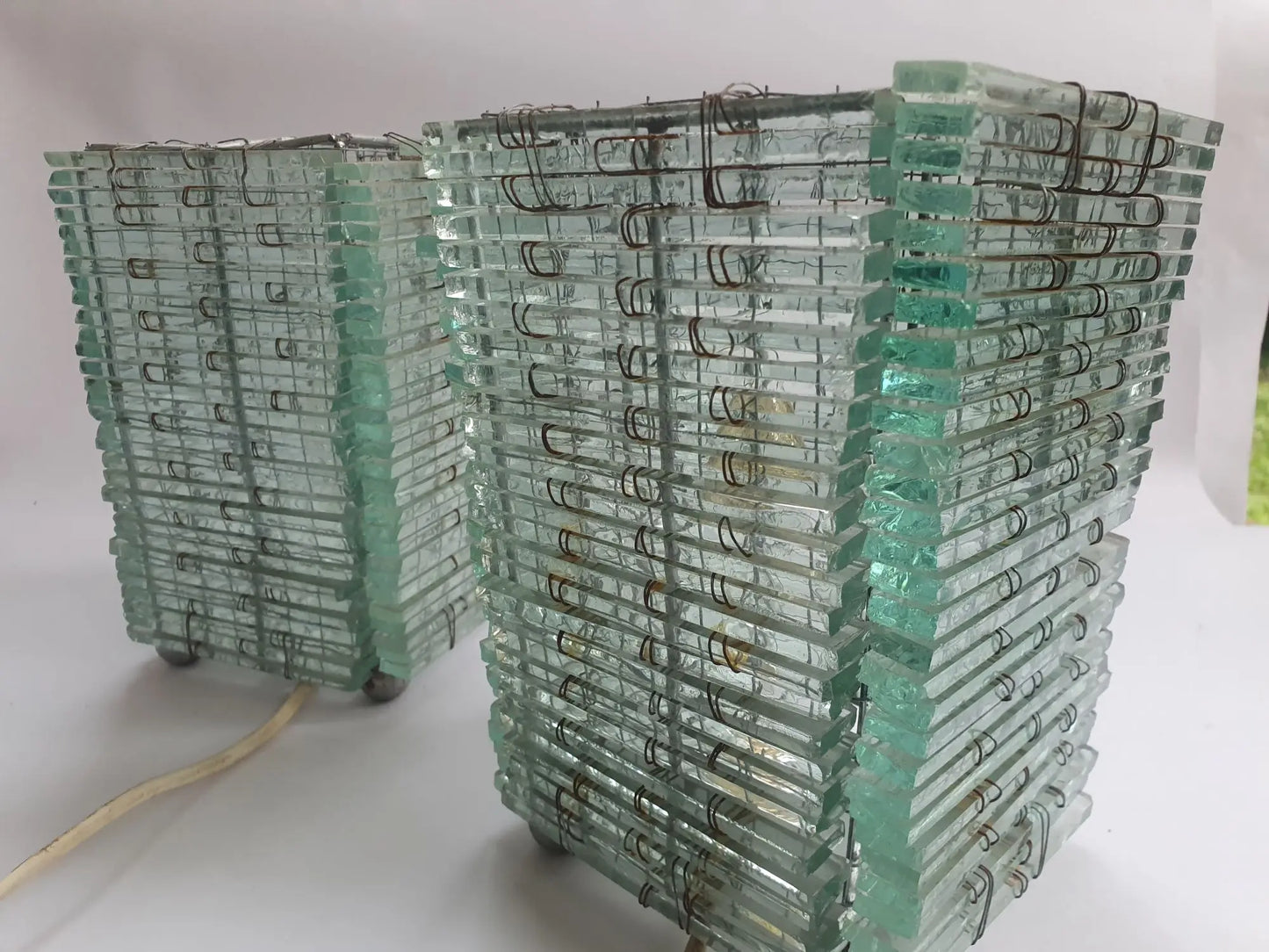 Paire-lampes-lamelles-verre-transparent-annees80-2