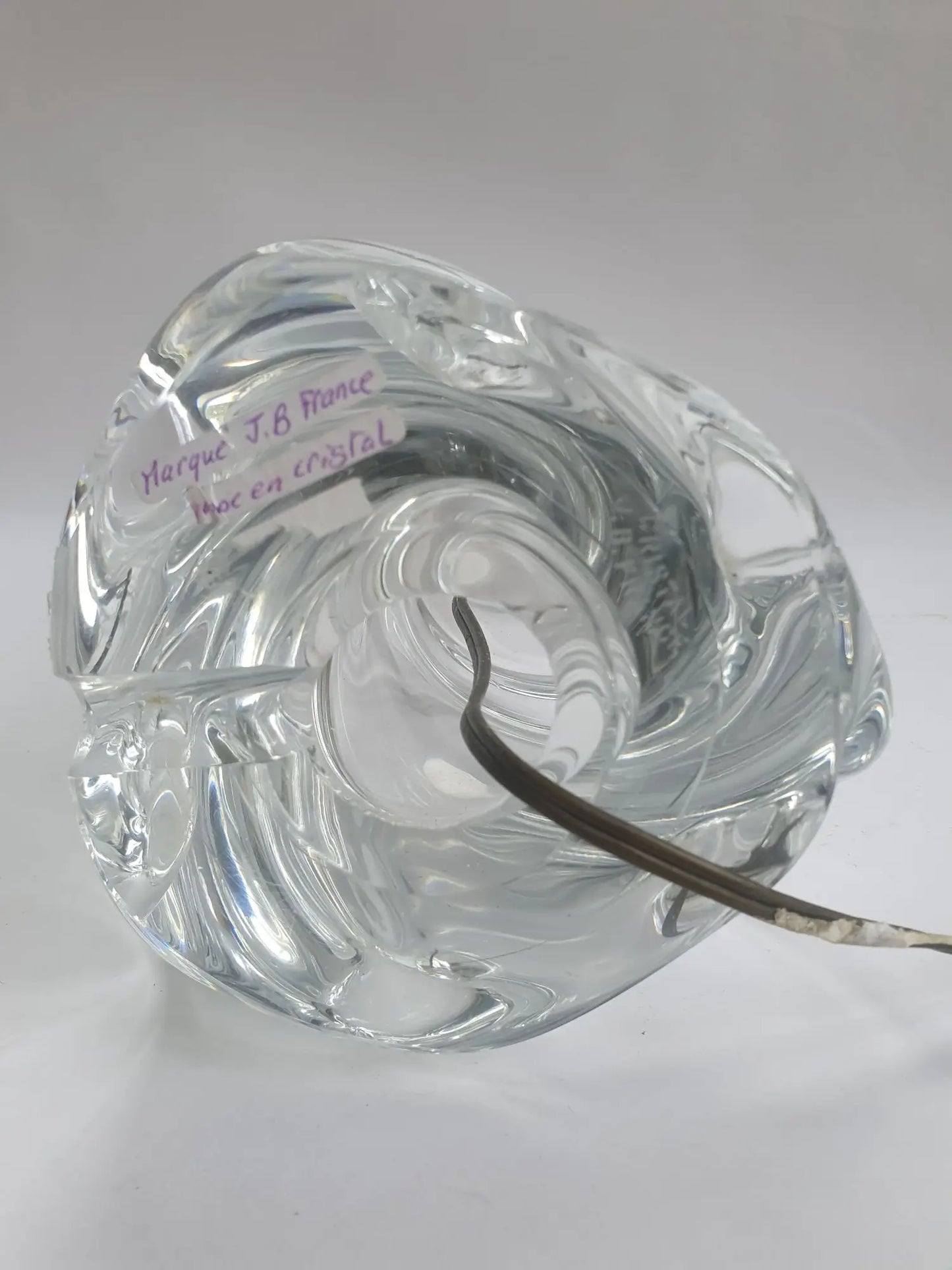 Pied-lampe-cristal-Joseph-Bleichner-design-moderniste-1960s-dessous