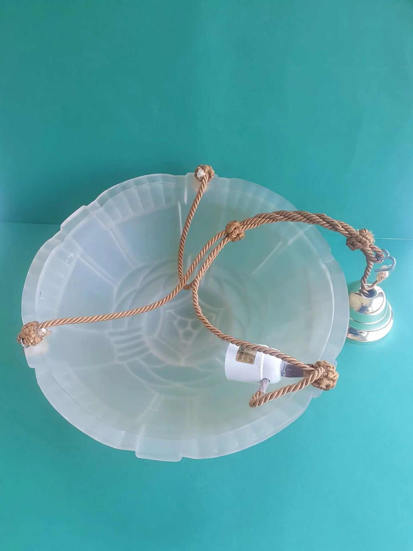Suspension-vasque-verre-presse-decor-floral-Art-Deco-Artistar-France-dessus