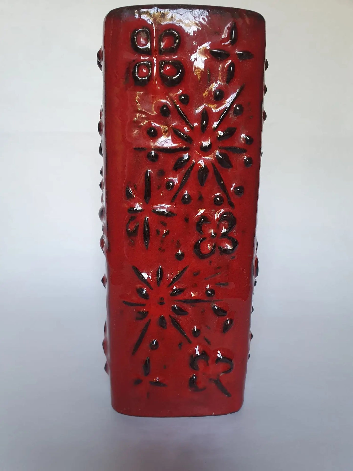 Vase-ceramique-rouge-Scheurich-Allemagne-annees-70-4