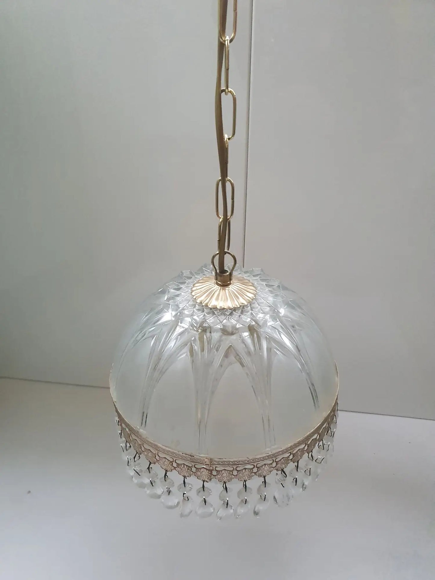 lustre-boulle-pompille-vintage-chaine