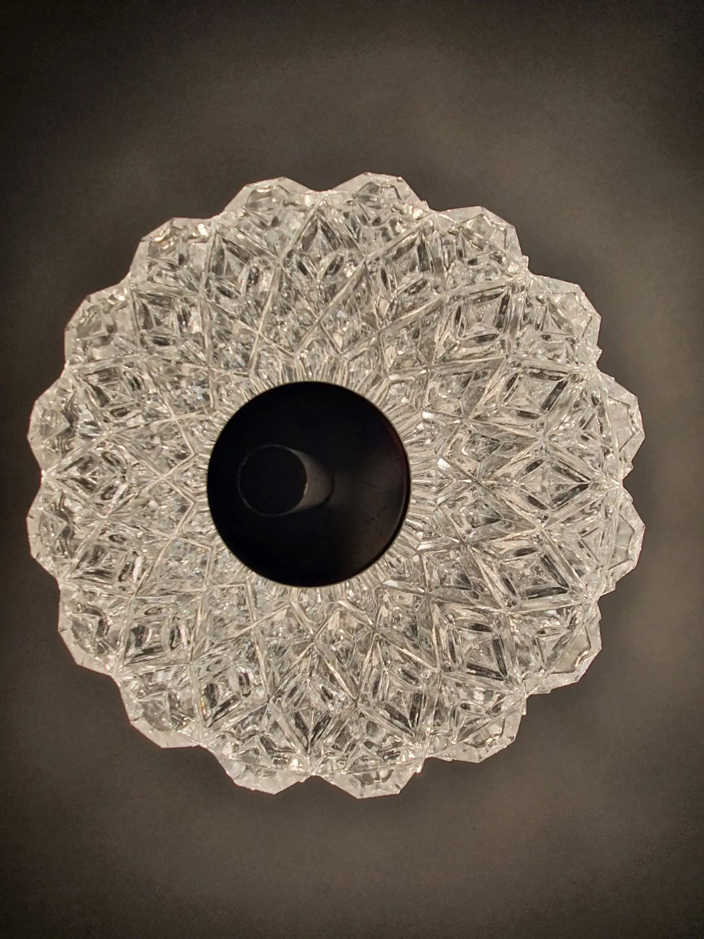 plafonnier-verre-chrome-vintage-allumee-1