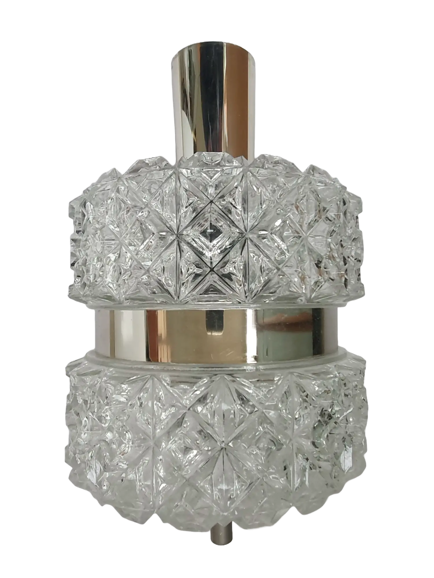 plafonnier-verre-chrome-vintage-france