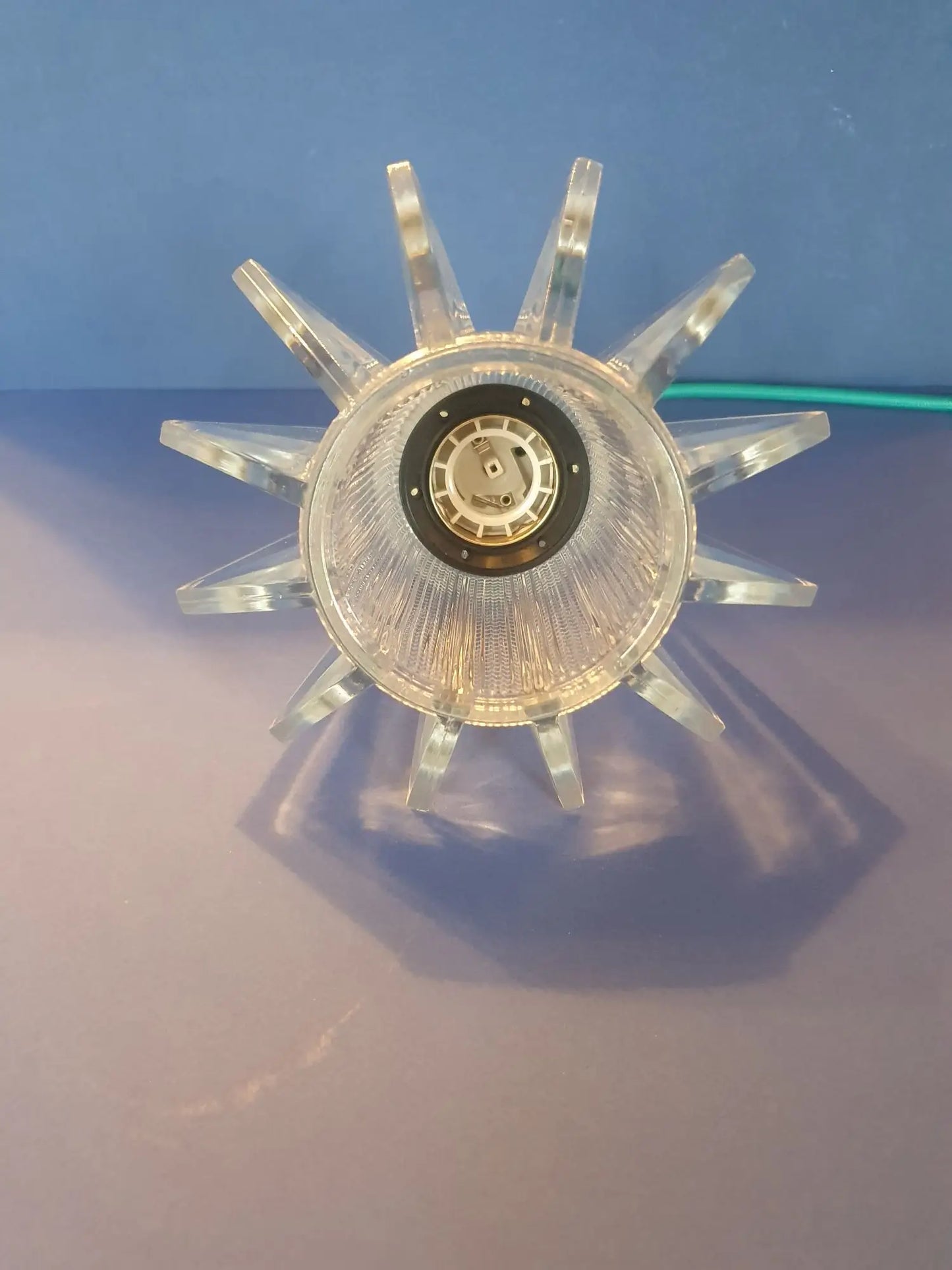 Ufo space age ceiling light pendant light hanging lamp 70s vintage France - new electricity
