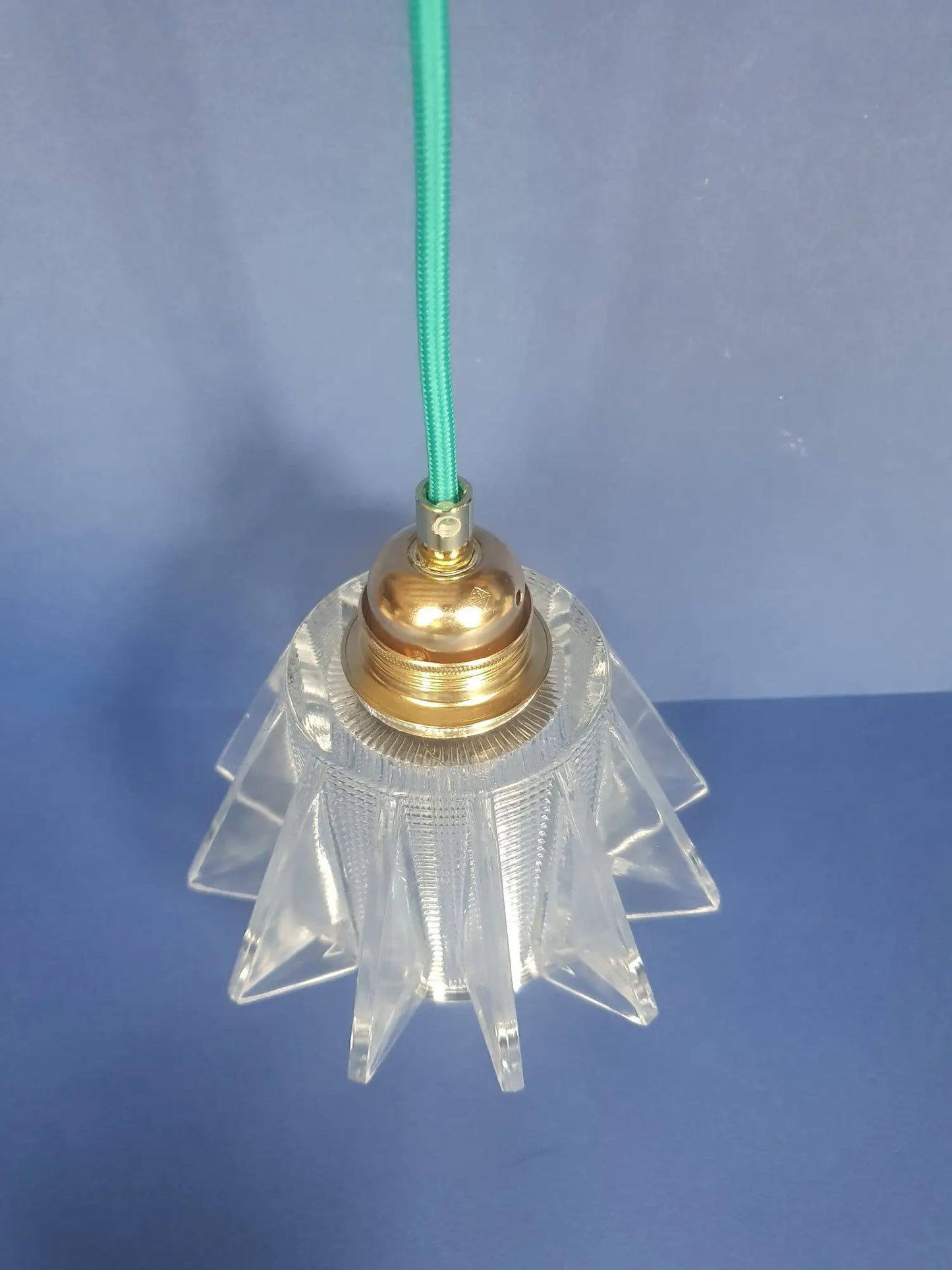 Ufo space age ceiling light pendant light hanging lamp 70s vintage France - new electricity