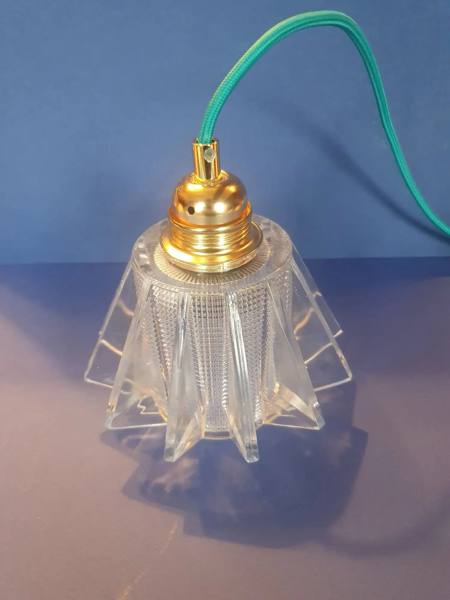 Ufo space age ceiling light pendant light hanging lamp 70s vintage France - new electricity