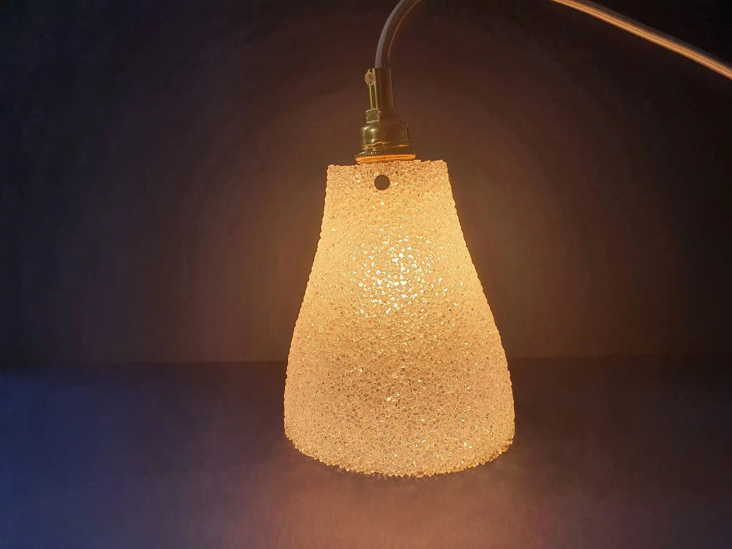 Ceiling light pendant light hanging lamp 70s vintage France - newly electrified