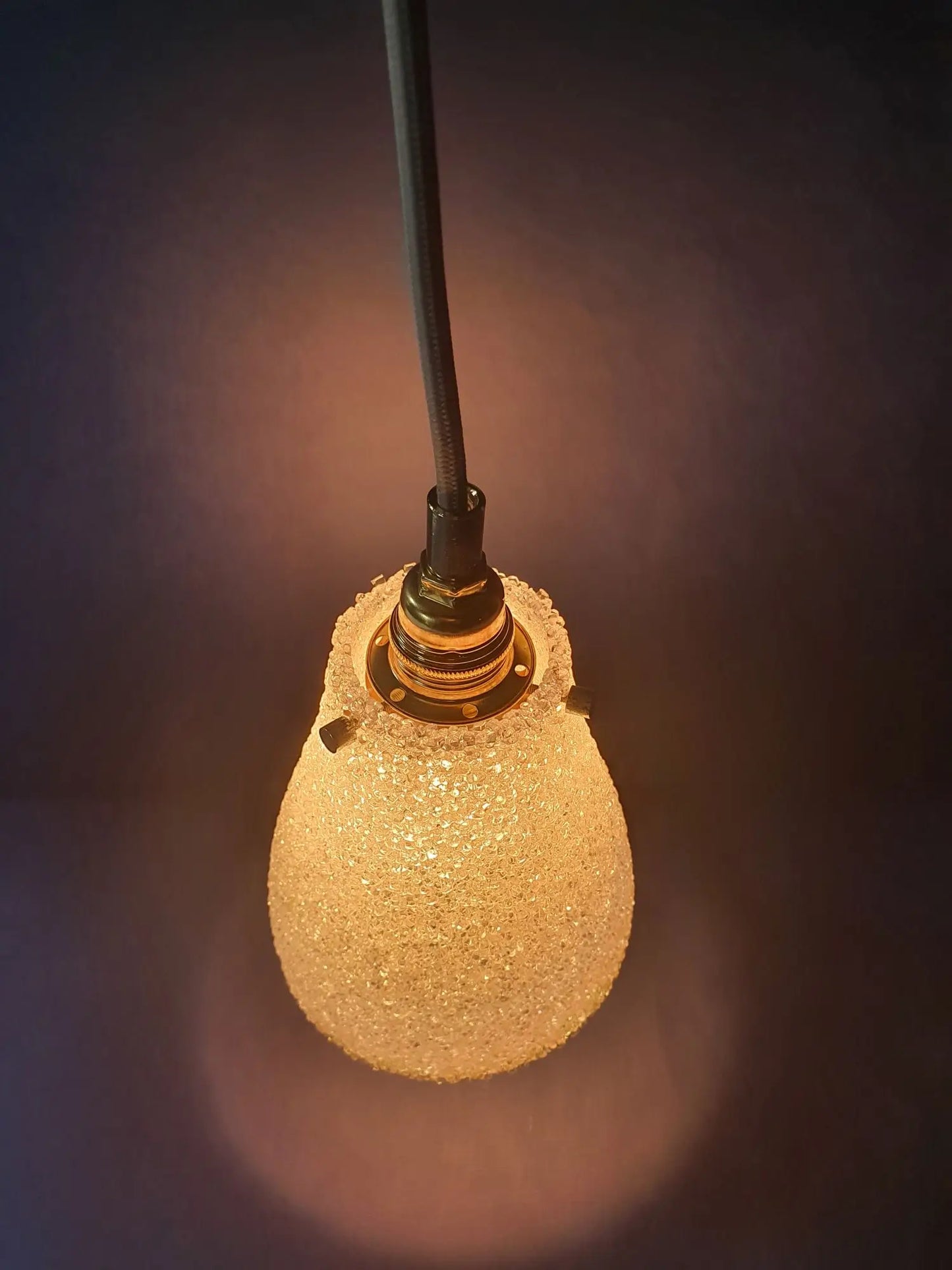 Ceiling light pendant light hanging lamp 70s vintage France - newly electrified