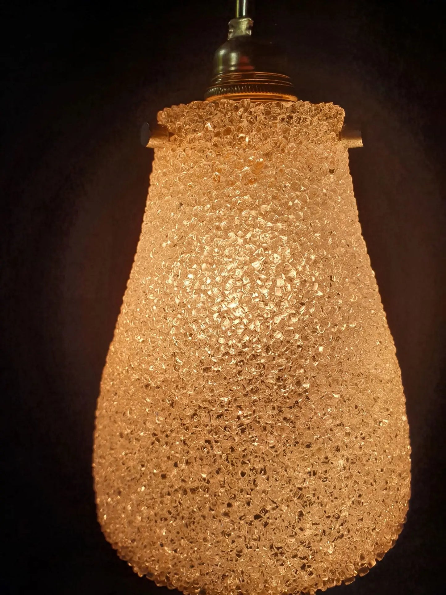 Ceiling light pendant light hanging lamp 70s vintage France - newly electrified