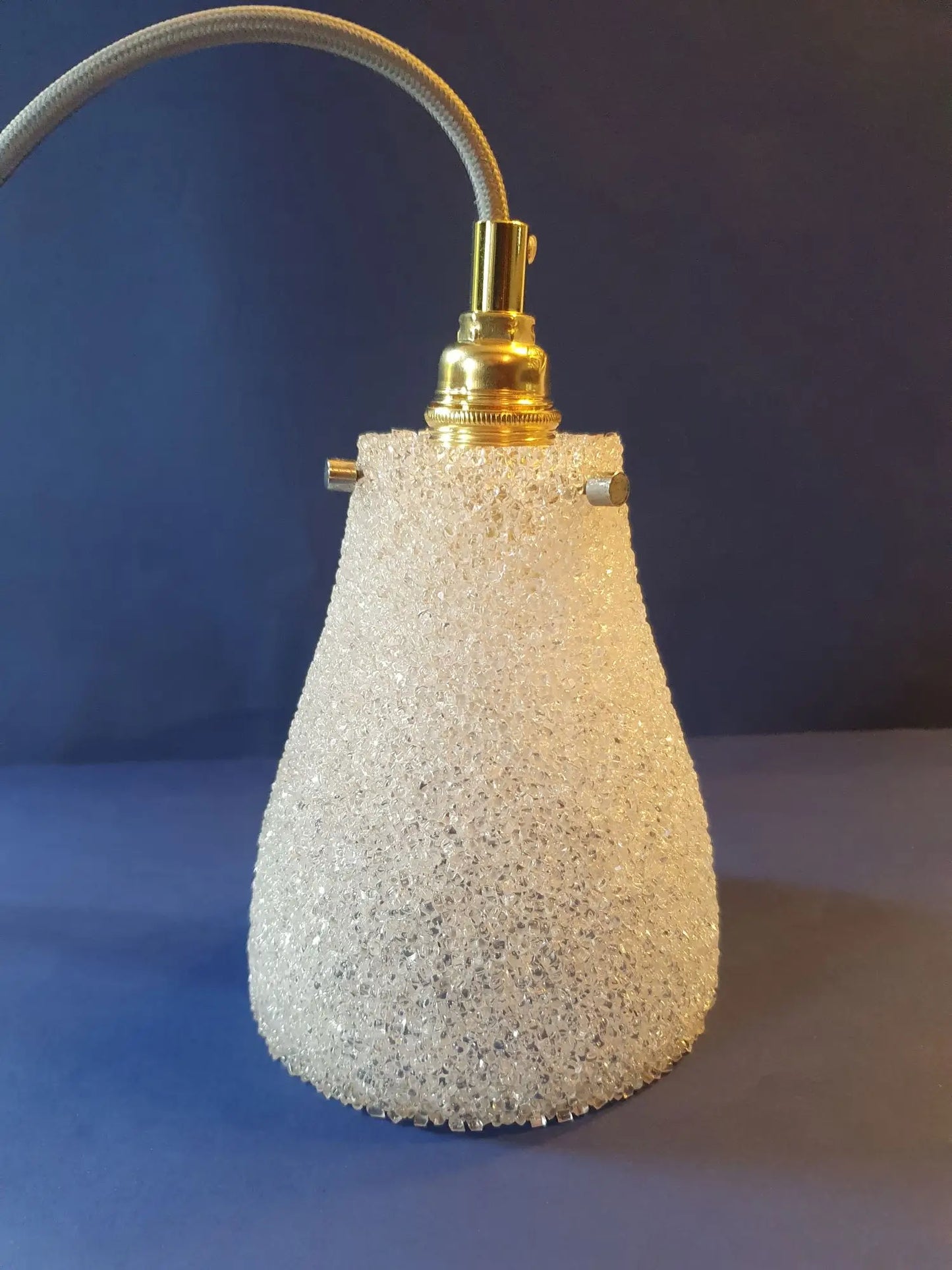 Ceiling light pendant light hanging lamp 70s vintage France - newly electrified