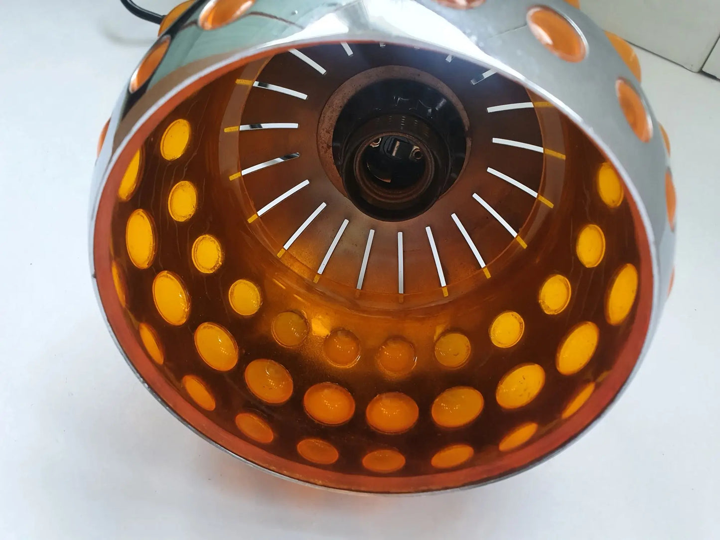 suspension-raak-metal-chrome-orange-annees-70-douille