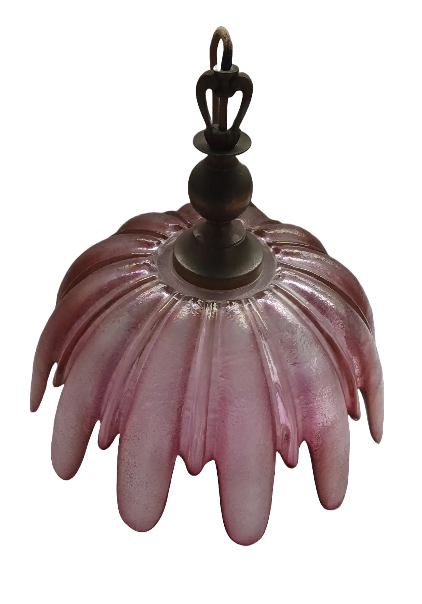 Analyzing image suspension-verre-rose-vintage-france