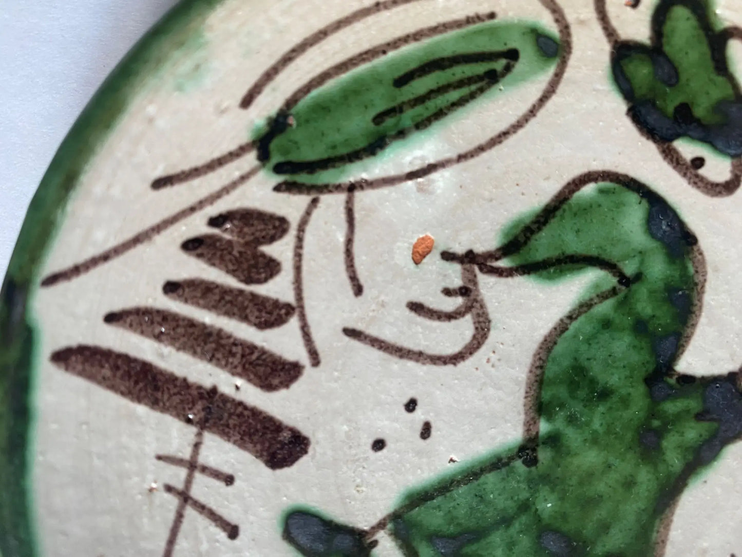Dix-assiettes-ceramique-vintage-1950-DOMINGO-PUNTER-detail-1