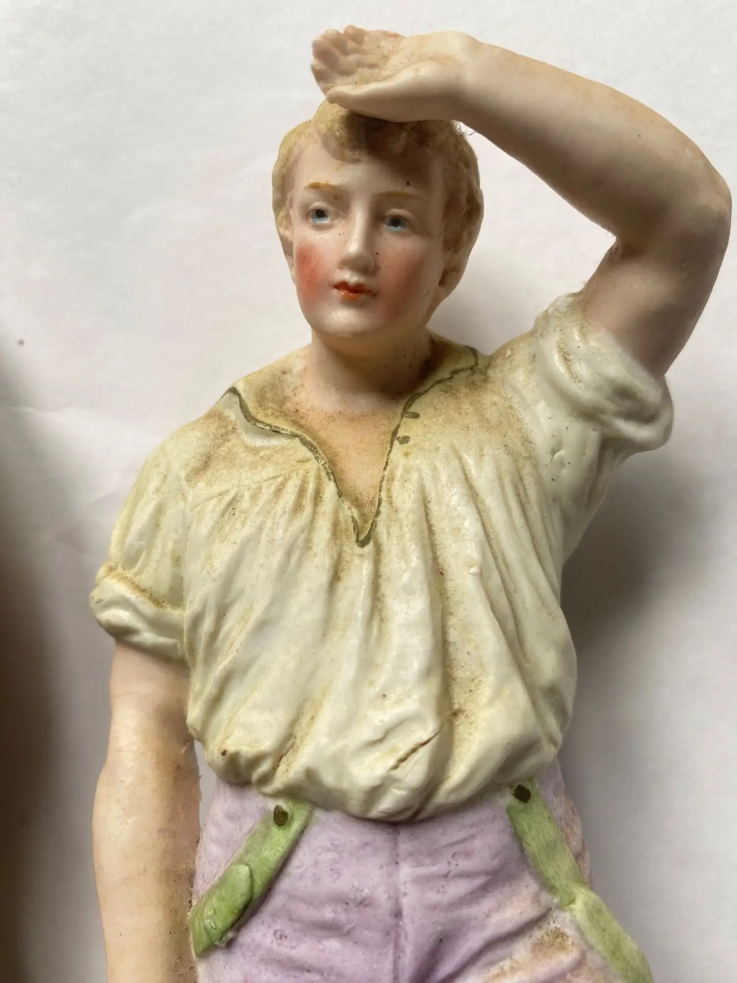 Figurine-biscuit-porcelaine-bucheron-Heubach-Gebruder-XIX-eme-detail-1