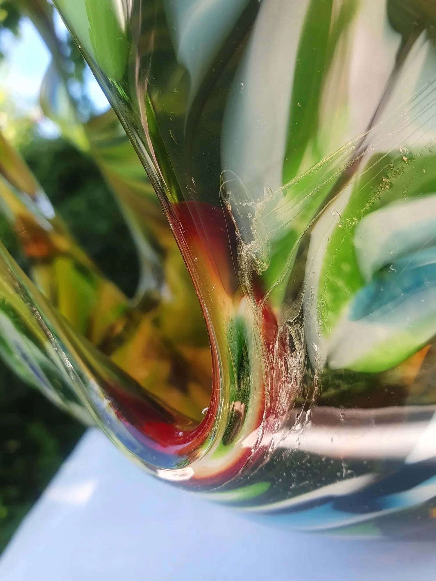 Grand-vase-Makora-verre-fait-main-annees-70-cuisson-3