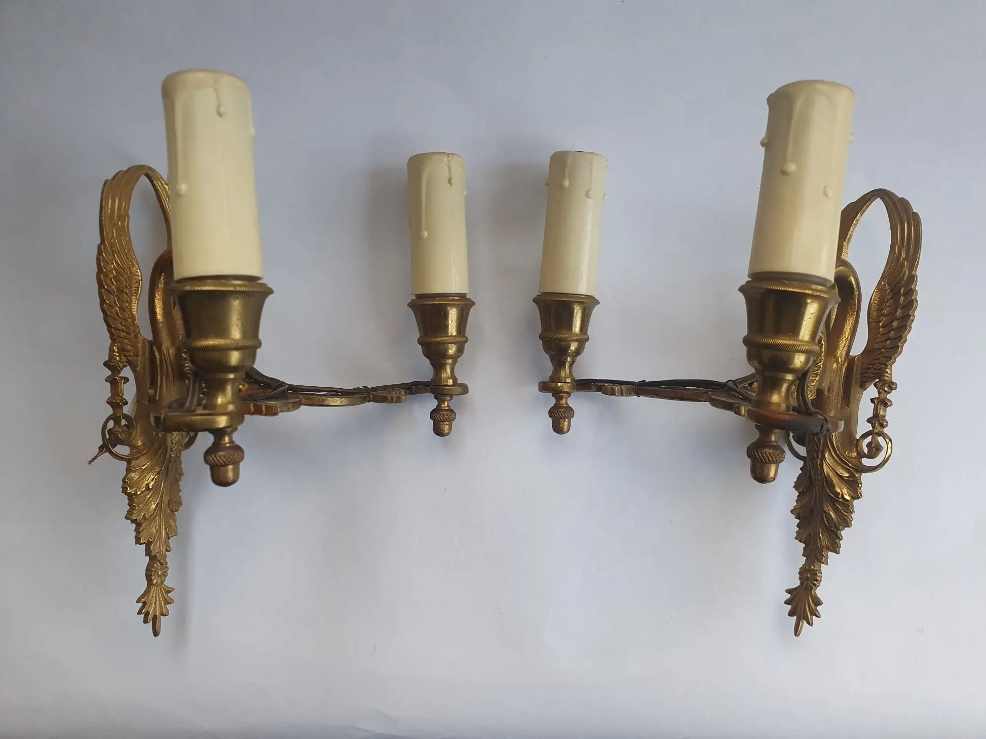 Paire-appliques-murales-bougeoirs-Empire-bronze-4