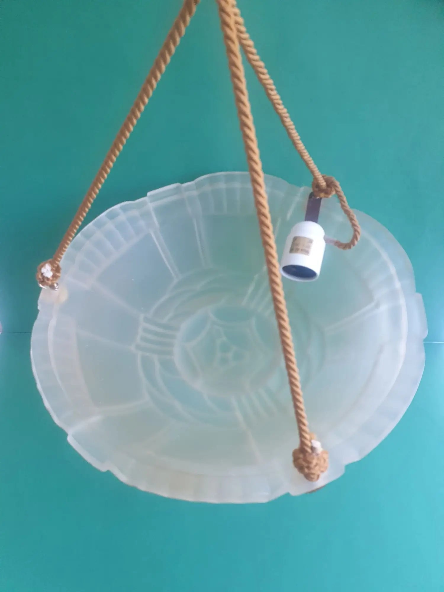 Suspension-vasque-verre-presse-decor-floral-Art-Deco-Artistar-France-face