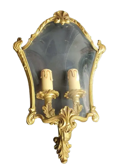 applique-murale-angle-bronze-louis-xvi-lucien-gau-paris-vintage-allumee-4