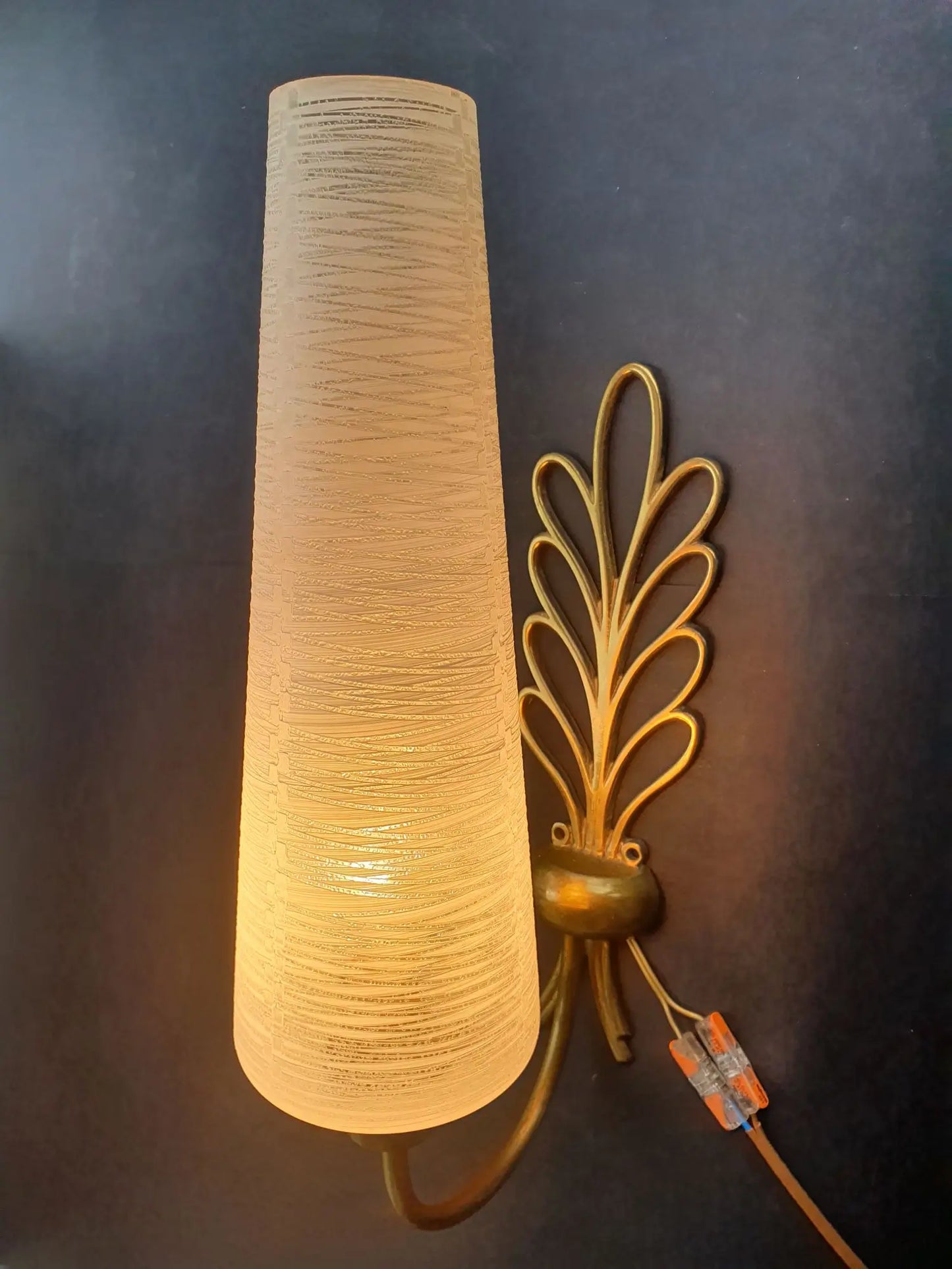 Applique murale grande dorée ancienne