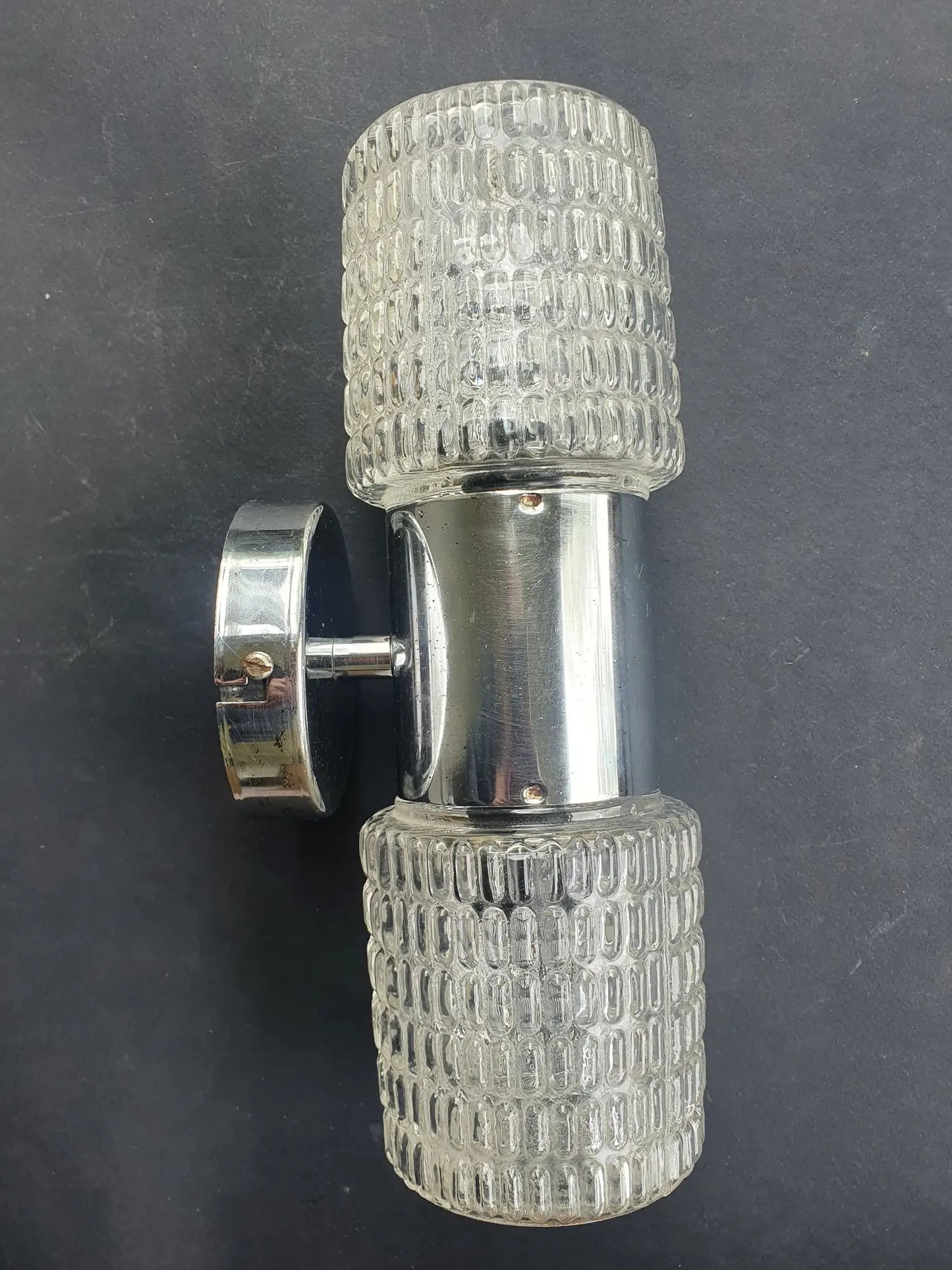 applique-murale-metal-chrome-double-eclairage-vintage-cote-1
