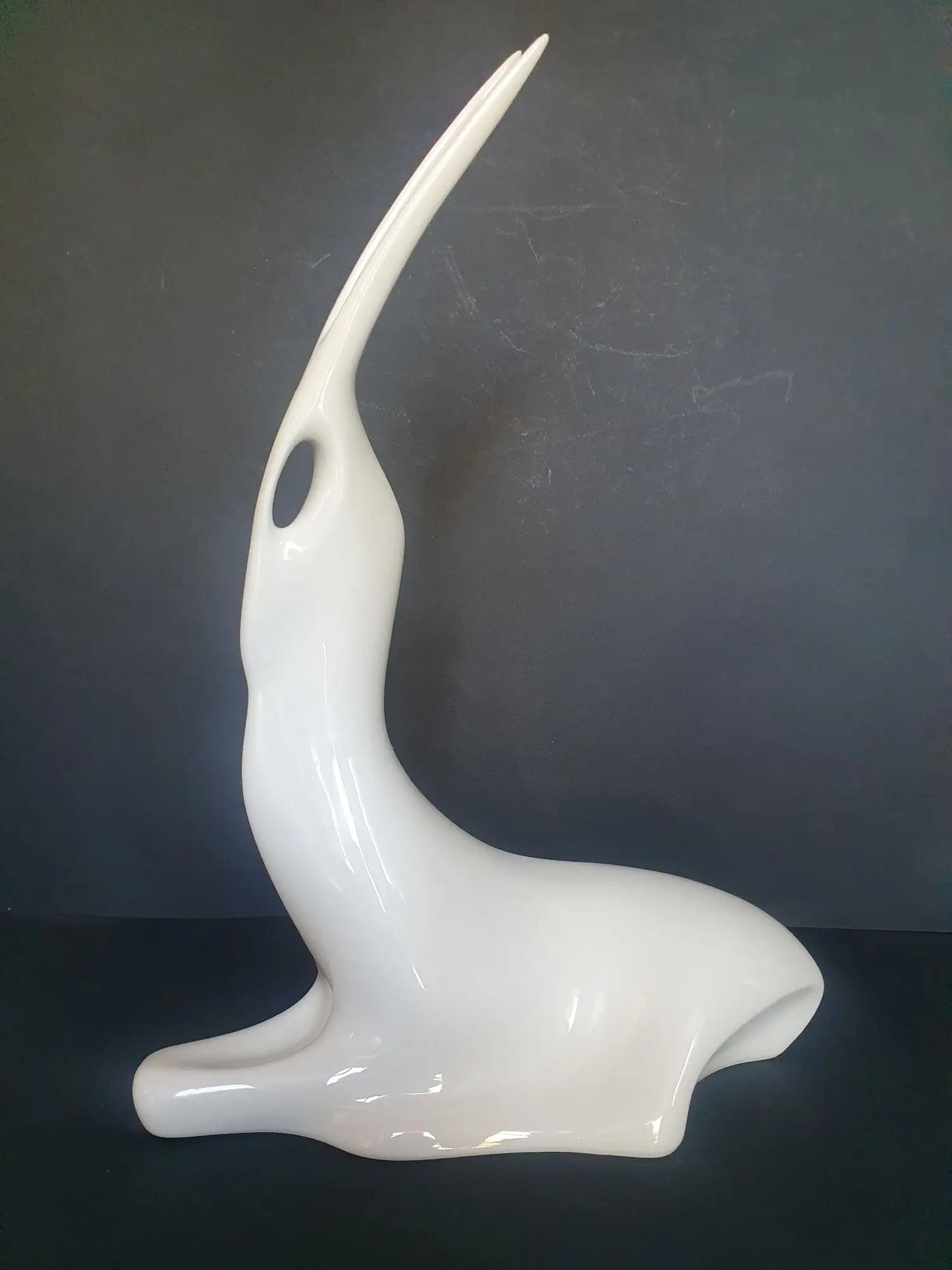 figurine-antilope-porcelaine-jaroslav-jezek-annee50-vintage-ancienne-royal-dux