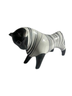 figurine-taureau-porcelaine-cmielow-annees-60-vintage-ancienne-pologne