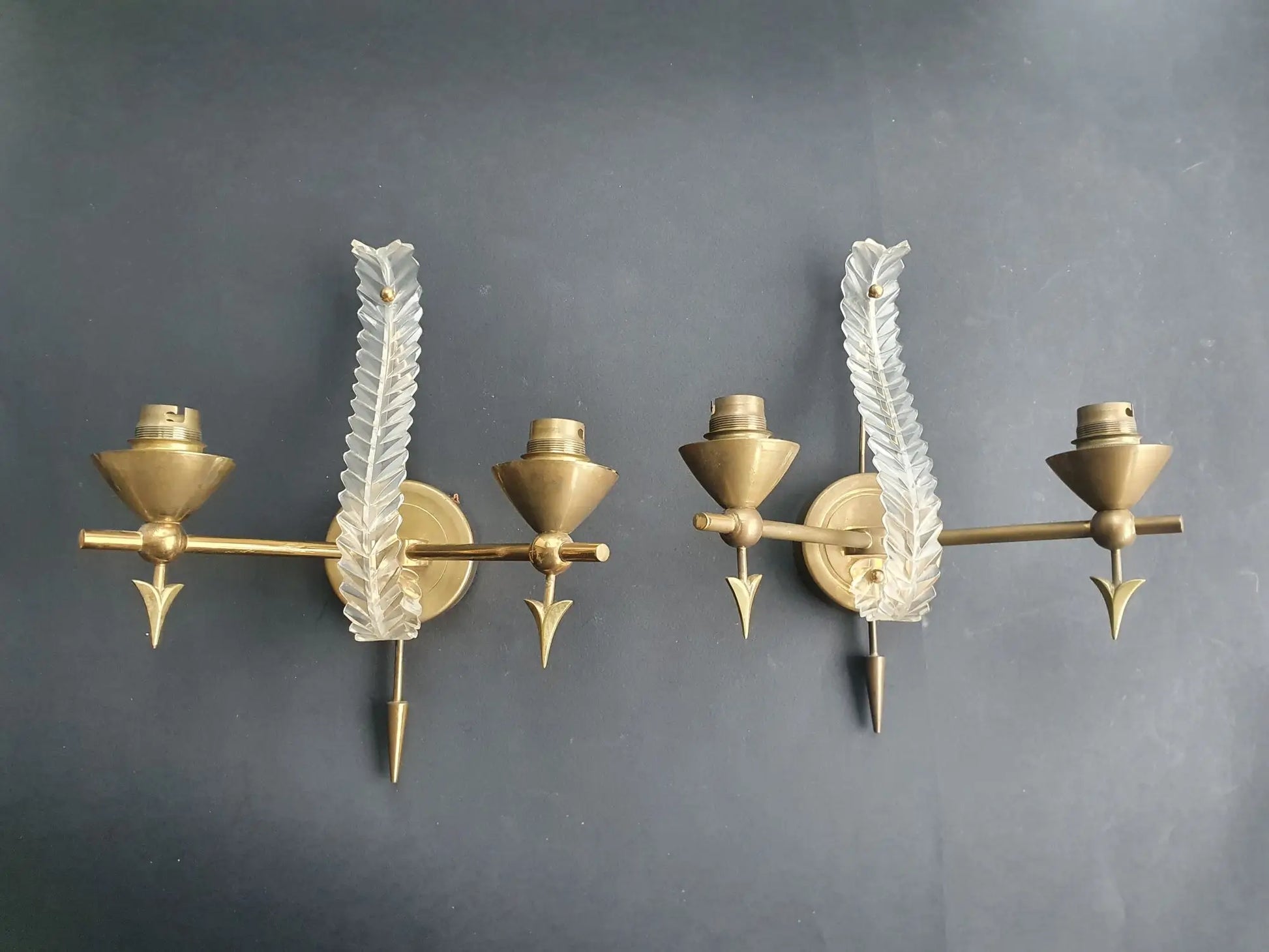 paire-appliques-fleches-feuille-art-deco-anciennes-vintage-2