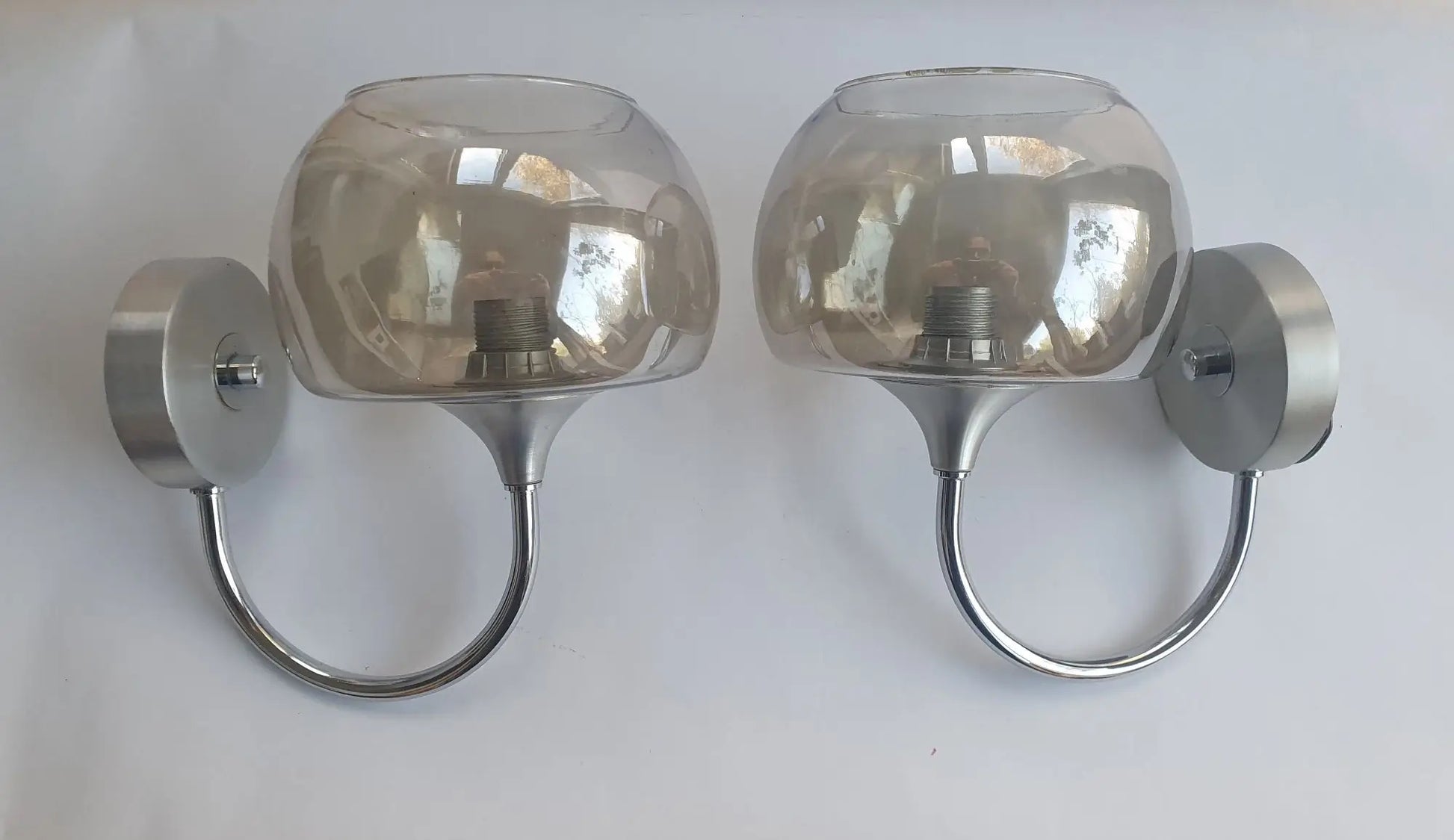 paire-appliques-metal-chrome-verre-fume-annees-80-vintage-anciennes-cote-2