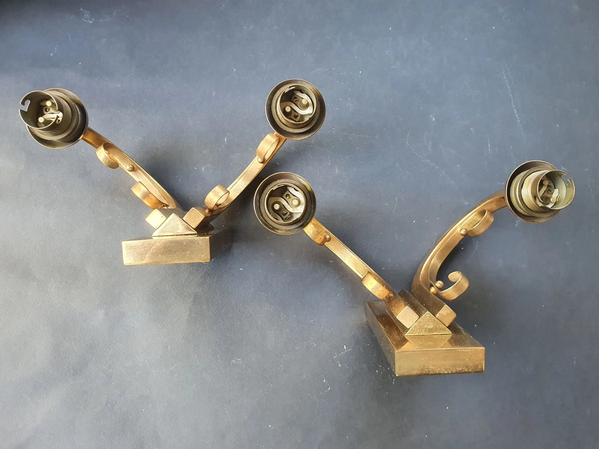 paire-appliques-murales-bronze-abat-jours-annees-40-vintage-anciennes-art-deco-dessus-2