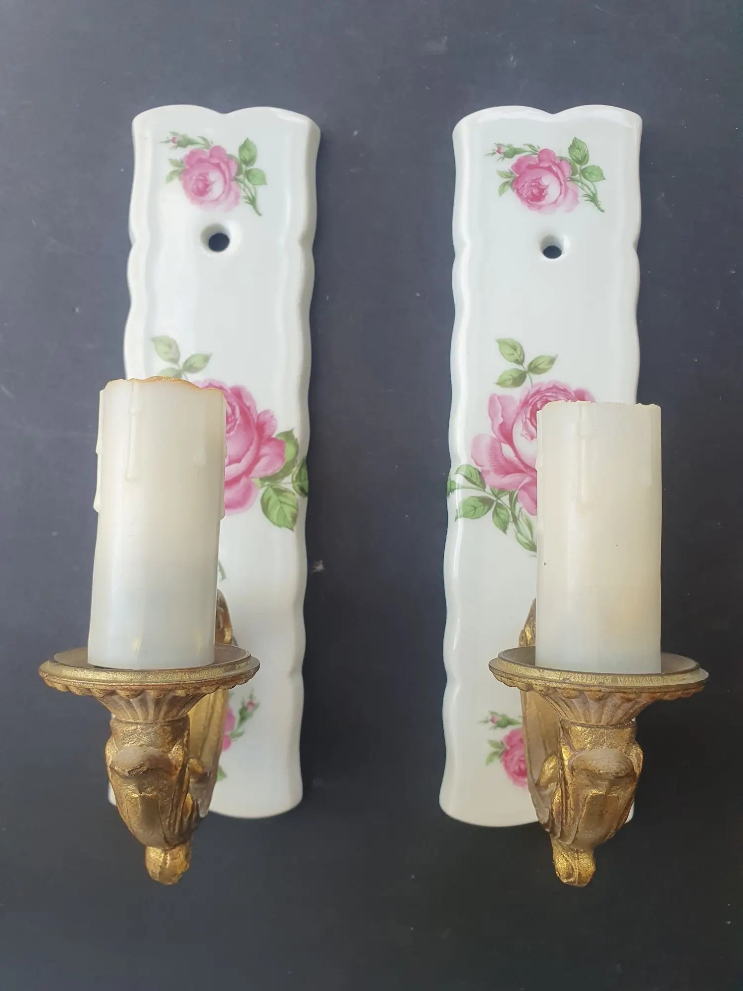 paire-appliques-murales-ceramique-limoge-vintage