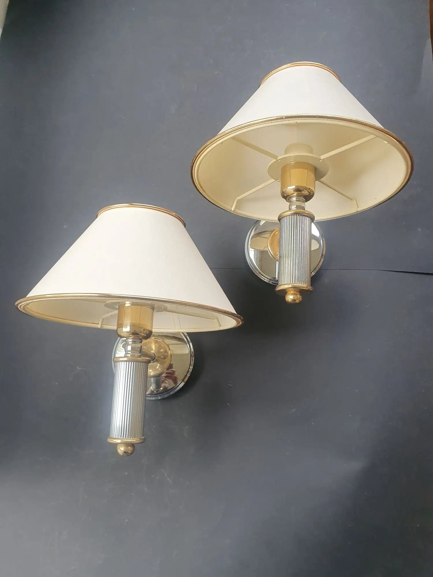 paire-appliques-murales-dorees-chromees-vintage-2