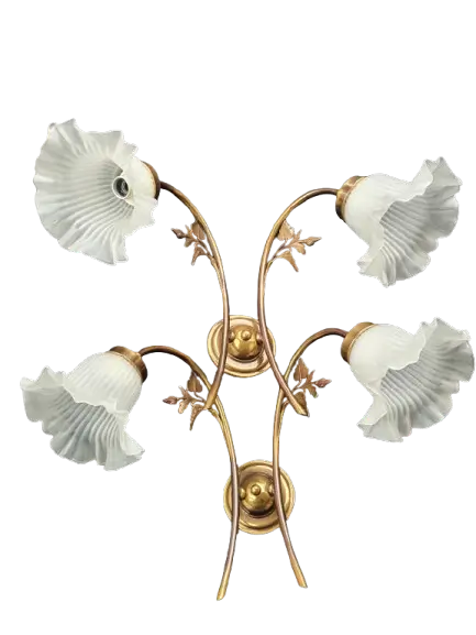 paire-appliques-murales-double-art-deco-tulipe-annees-50-vintage-france-2