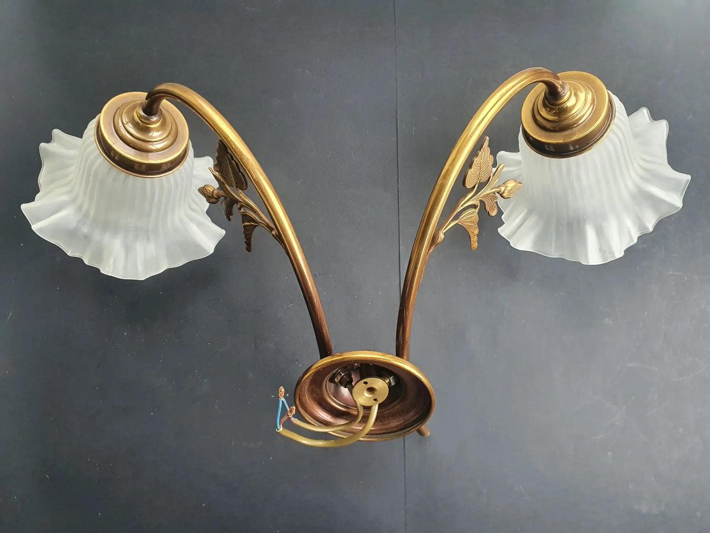 paire-appliques-murales-double-art-deco-tulipe-annees-50-vintage-france-6