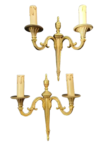 paire-appliques-murales-doubles-lumieres-bronze-empire-anciennes
