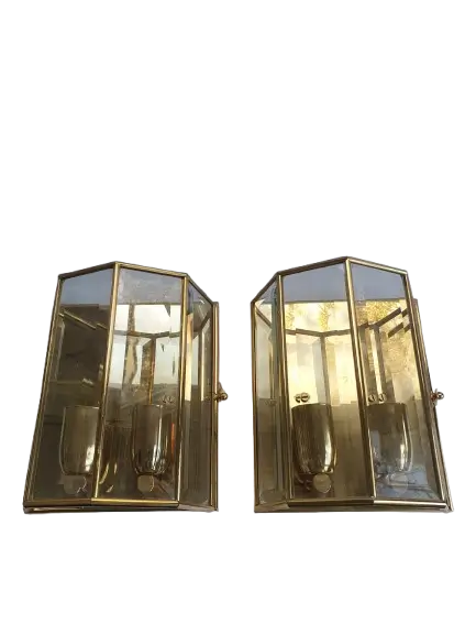 paire-appliques-murales-laiton-plaque-or-verre-biseaute-italiennes-annees-70