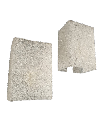 Paire d'appliques murales globes en perspex vintage