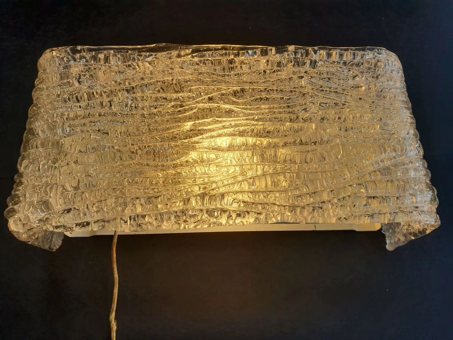 paire-appliques-verre-murano-kaiser-leuchten-annees-1950-anciennes-vintage-allumee-3