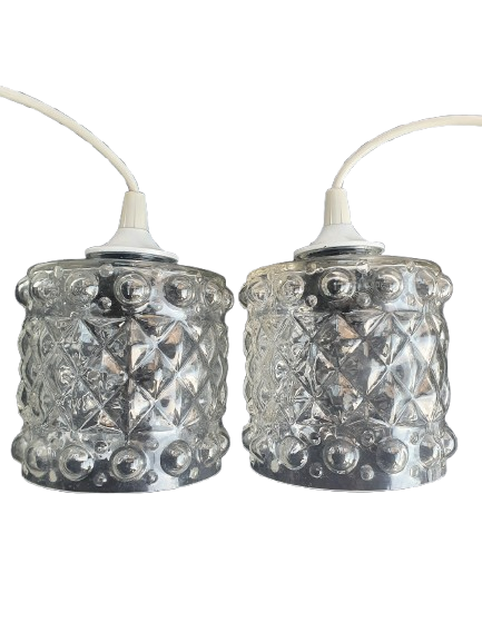 paire-suspensions-baladeuses-verre-vintage-annees70