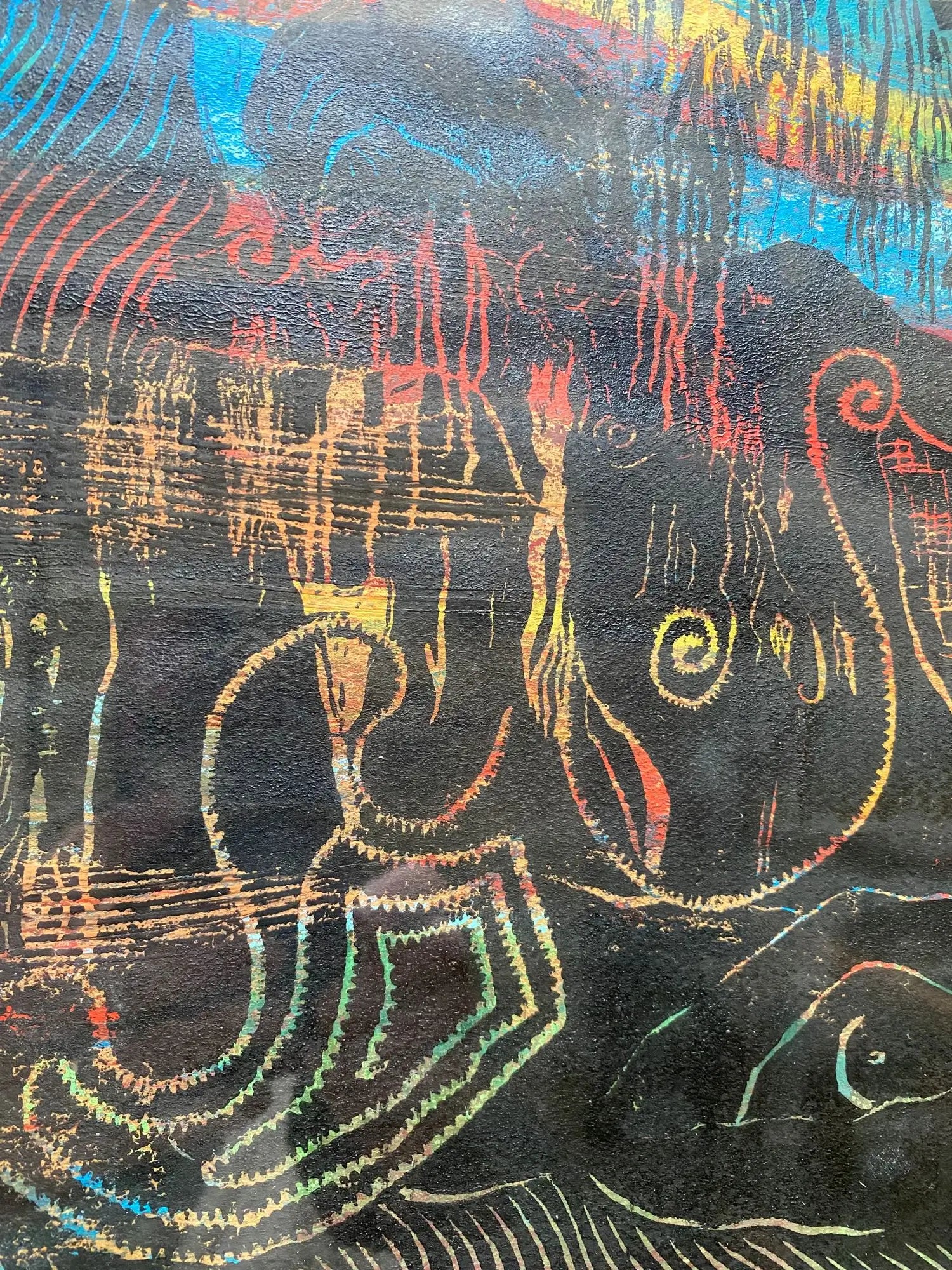 tableau-linogravure-encadree-detail-4