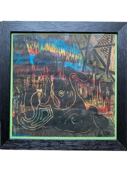 tableau-linogravure-encadree