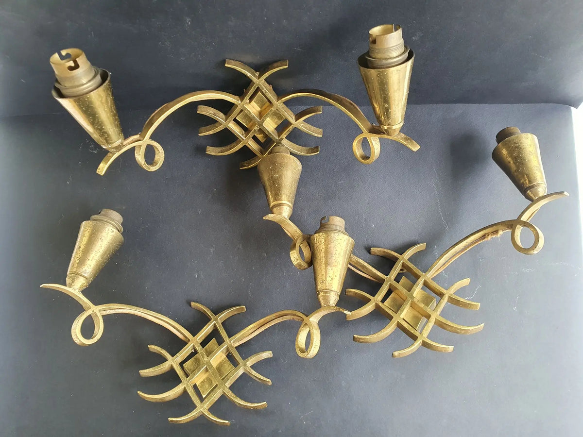 trois-appliques-murales-bronze-dore-jules-leleu-art-deco-3